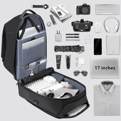 outdoor travel backpack, view 3 - MRSLM