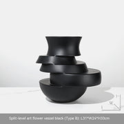 Modern minimalist resin vase, view 5 - MRSLM