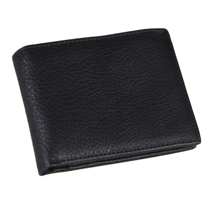 men's short leather wallet, view 3 - MRSLM