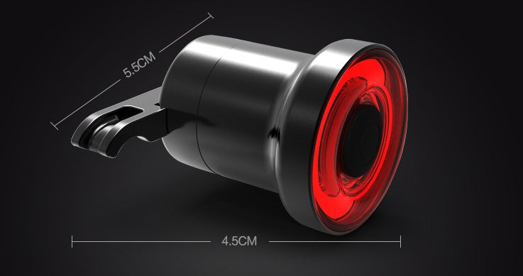Smart bicycle taillight with brake sensing, view 5 - MRSLM