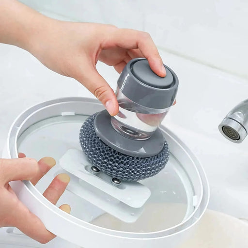 automatic soap dispensing kitchen brush - MRSLM