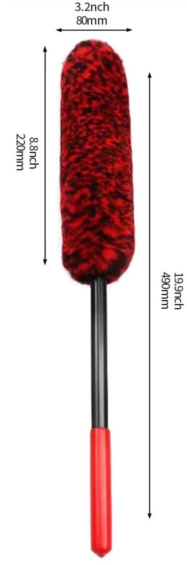 flexible car rim brush, view 4 - MRSLM