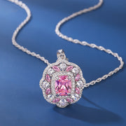 925 silver petal gem necklace - MRSLM