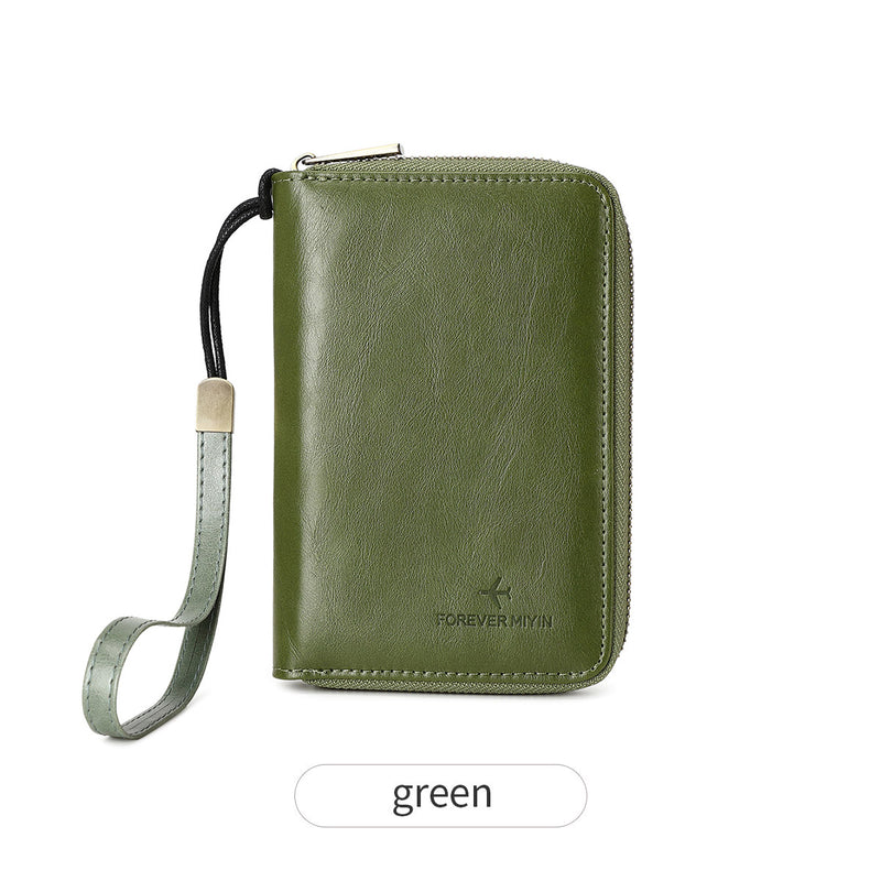 retro business PU leather passport wallet, view 9 - MRSLM