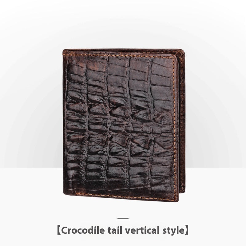embossed leather wallet, view 30 - MRSLM