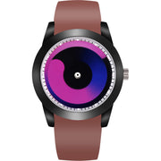men's whirlpool dial silicone strap watch, view 8 - MRSLM