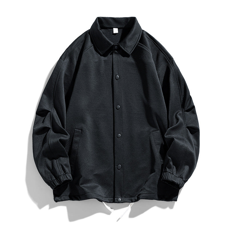 Men's casual lapel button jacket, view 6 - MRSLM