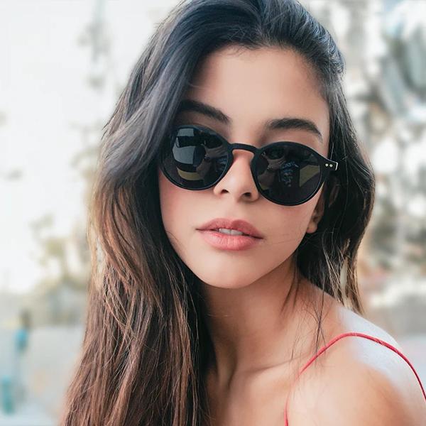 retro round polarized sunglasses - MRSLM