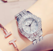 full diamond ladies quartz watch, view 6 - MRSLM