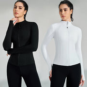 women's full zip running jacket, view 7 - MRSLM
