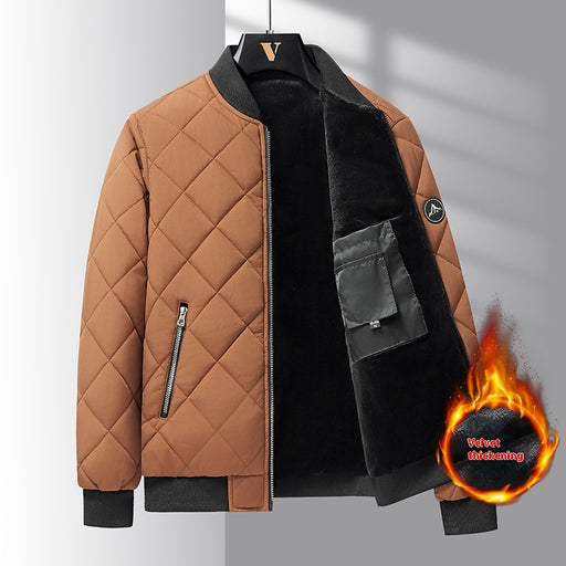 Men's quilted winter bomber jacket - MRSLM