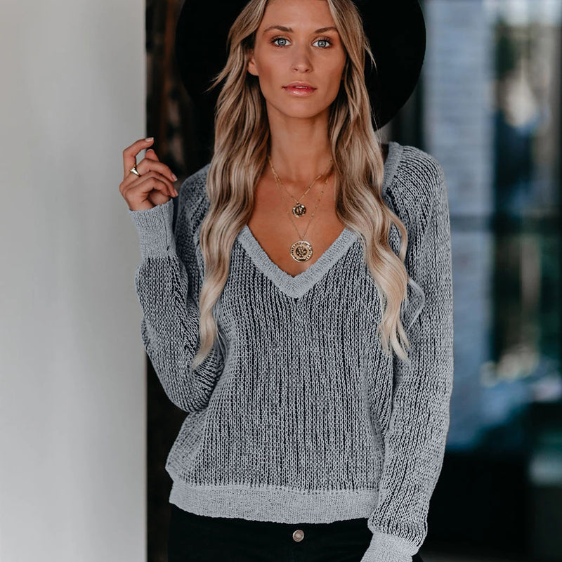 Women's lightweight cotton-blend knit pullover, view 10 - MRSLM