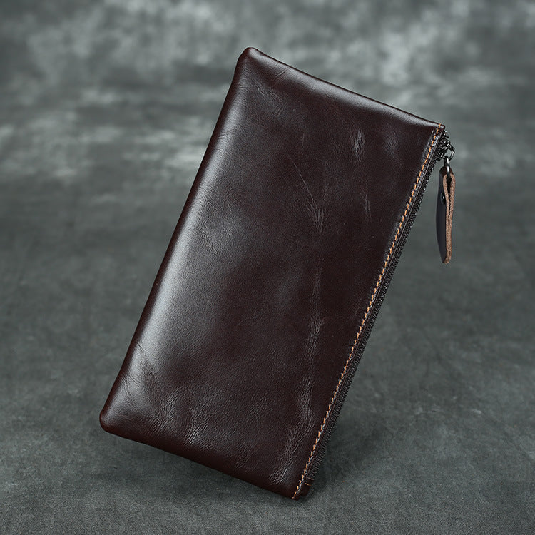 ultra-thin men's leather wallet, view 5 - MRSLM
