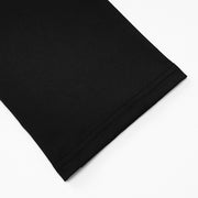 black asymmetrical slit maxi dress, view 7 - MRSLM