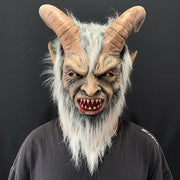 halloween horror devil latex mask, view 5 - MRSLM