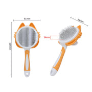 self-cleaning pet grooming brush, view 12 - MRSLM