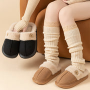 Unisex plush thick-sole house slippers, view 2 - MRSLM