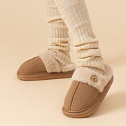 Unisex plush thick-sole house slippers, view 10 - MRSLM