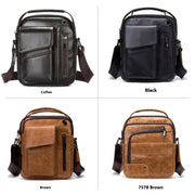 men's leather crossbody bag, view 2 - MRSLM
