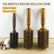 boar bristle round hair brush, view 6 - MRSLM