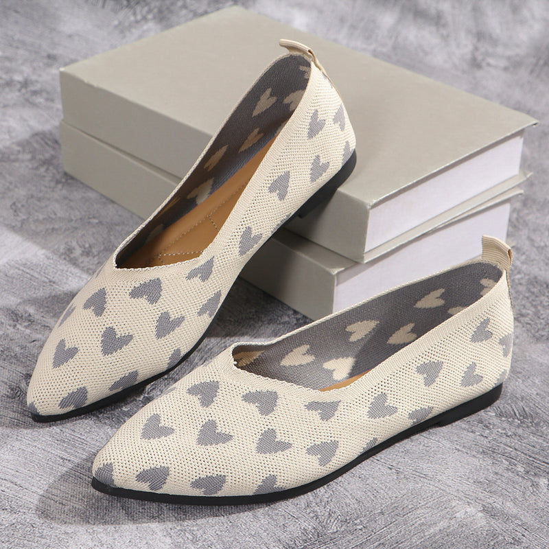 Light knit flat casual shoes, view 4 - MRSLM