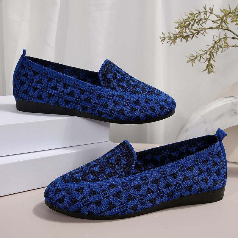 Round-toe breathable flat loafers, view 8 - MRSLM