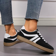 Lace-up round-toe flats, view 4 - MRSLM