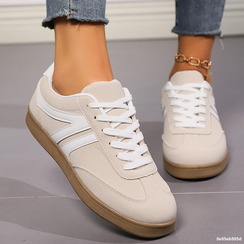 Lace-up round-toe flats, view 2 - MRSLM