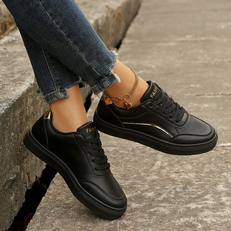 Lace-up thick-sole flats, view 4 - MRSLM