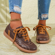 Retro lace-up thick-sole sneakers, view 6 - MRSLM
