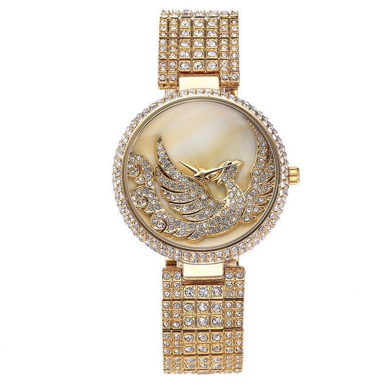phoenix rhinestone watch - MRSLM