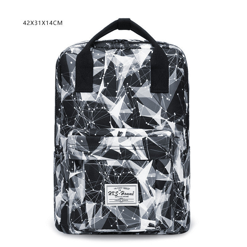 printed laptop backpack, view 3 - MRSLM