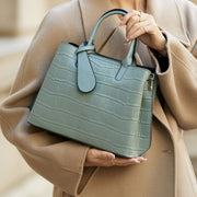 genuine leather women's tote bag, view 4 - MRSLM