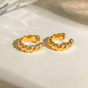 gold plated twine round ear clip - MRSLM