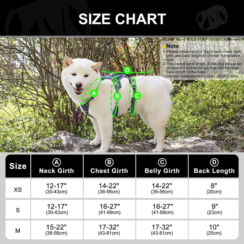 Reflective nylon dog harness, view 9 - MRSLM