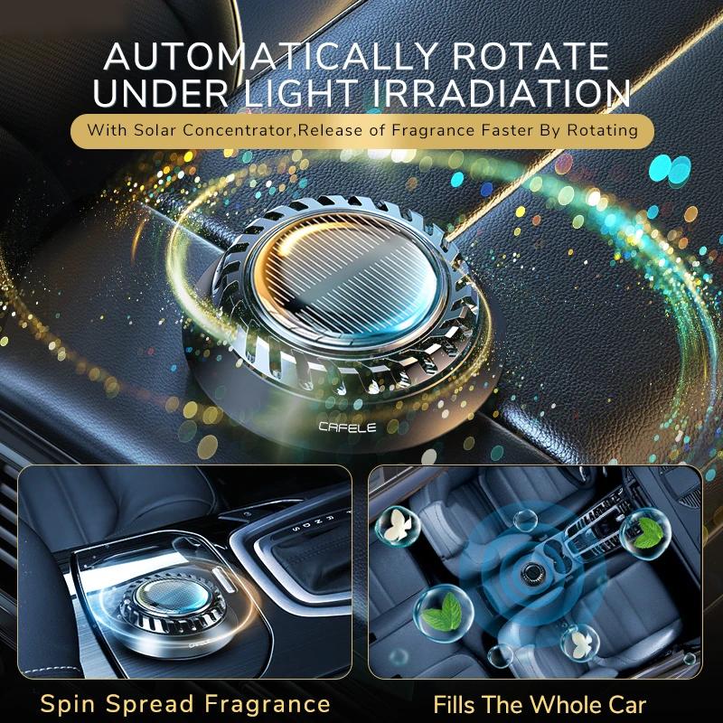 solar-powered rotating car air freshener, view 3 - MRSLM
