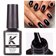 black gel nail polish, view 2 - MRSLM