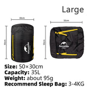 Splash-proof sleeping bag compression sack, view 3 - MRSLM
