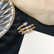 minimalist wave ring, view 4 - MRSLM