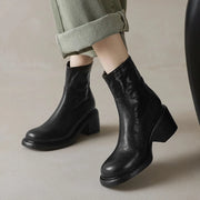 women's leather ankle boots, view 5 - MRSLM