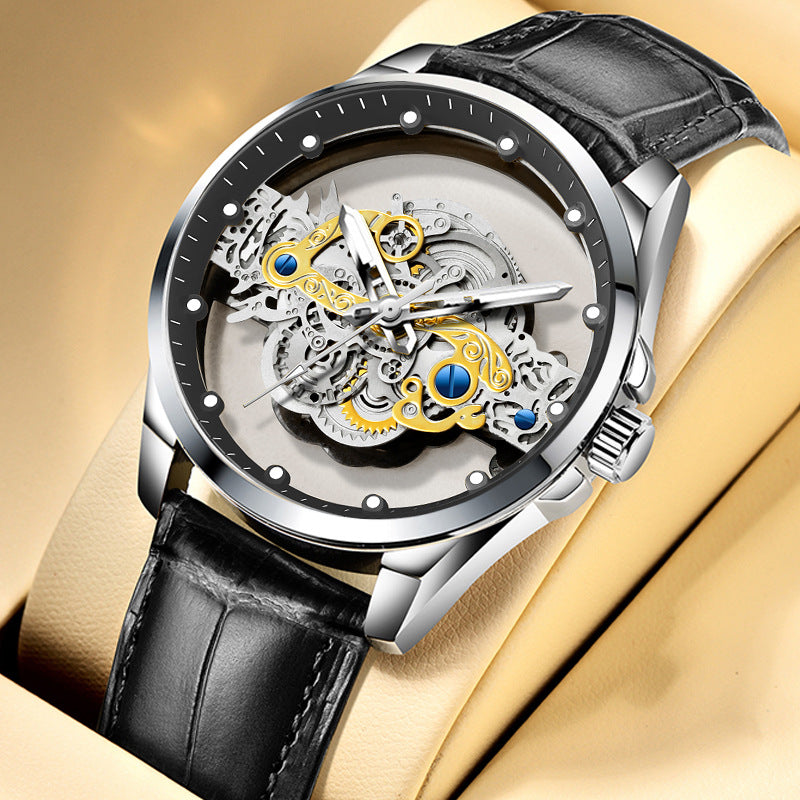 double-sided skeleton automatic watch, view 5 - MRSLM