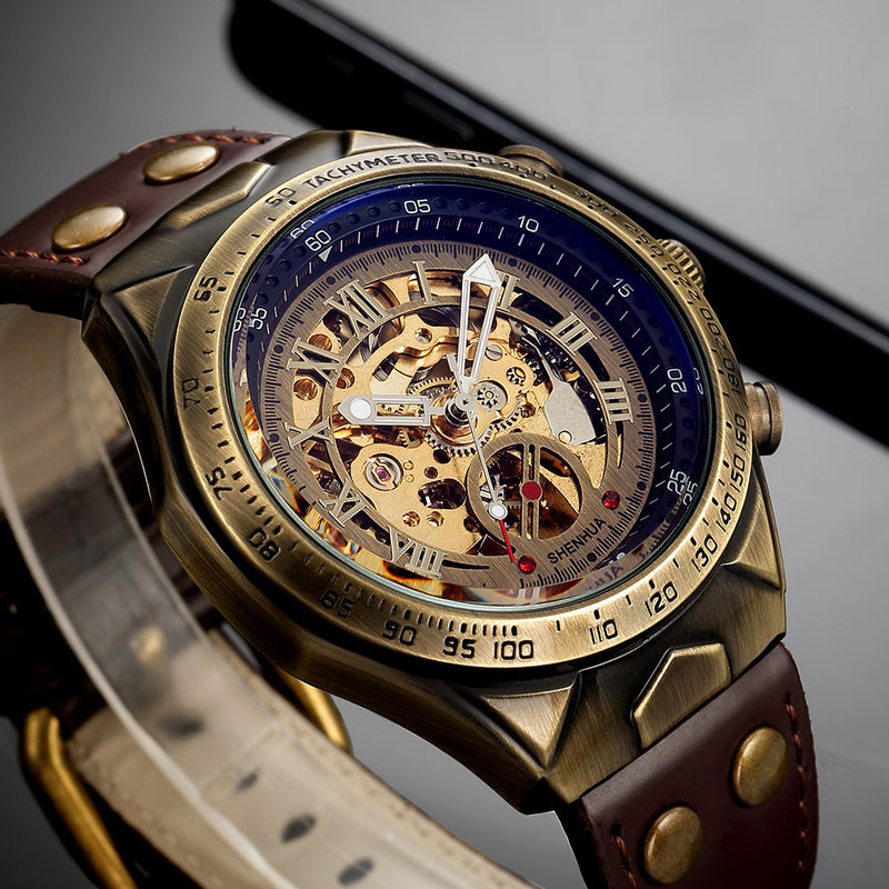 men's hollowed-out automatic mechanical watch, view 2 - MRSLM