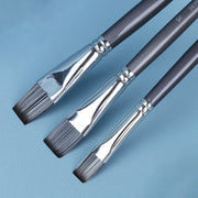 6-piece flat head nylon paint brush set, view 6 - MRSLM