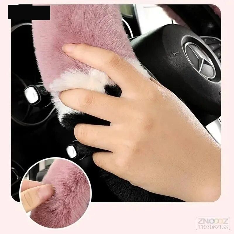 Cute ear-shaped steering wheel cover, view 9 - MRSLM