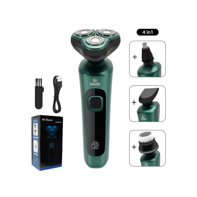 usb rechargeable electric shaver with lcd display, view 2 - MRSLM