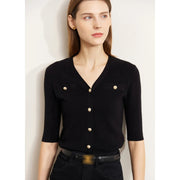 slim knitted cardigan, view 2 - MRSLM