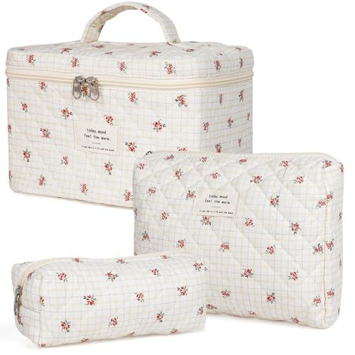 floral home storage cosmetic bag, view 20 - MRSLM