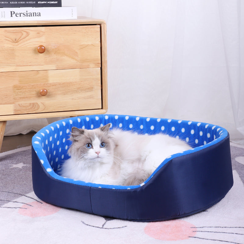 cozy cat bed and mat, view 2 - MRSLM