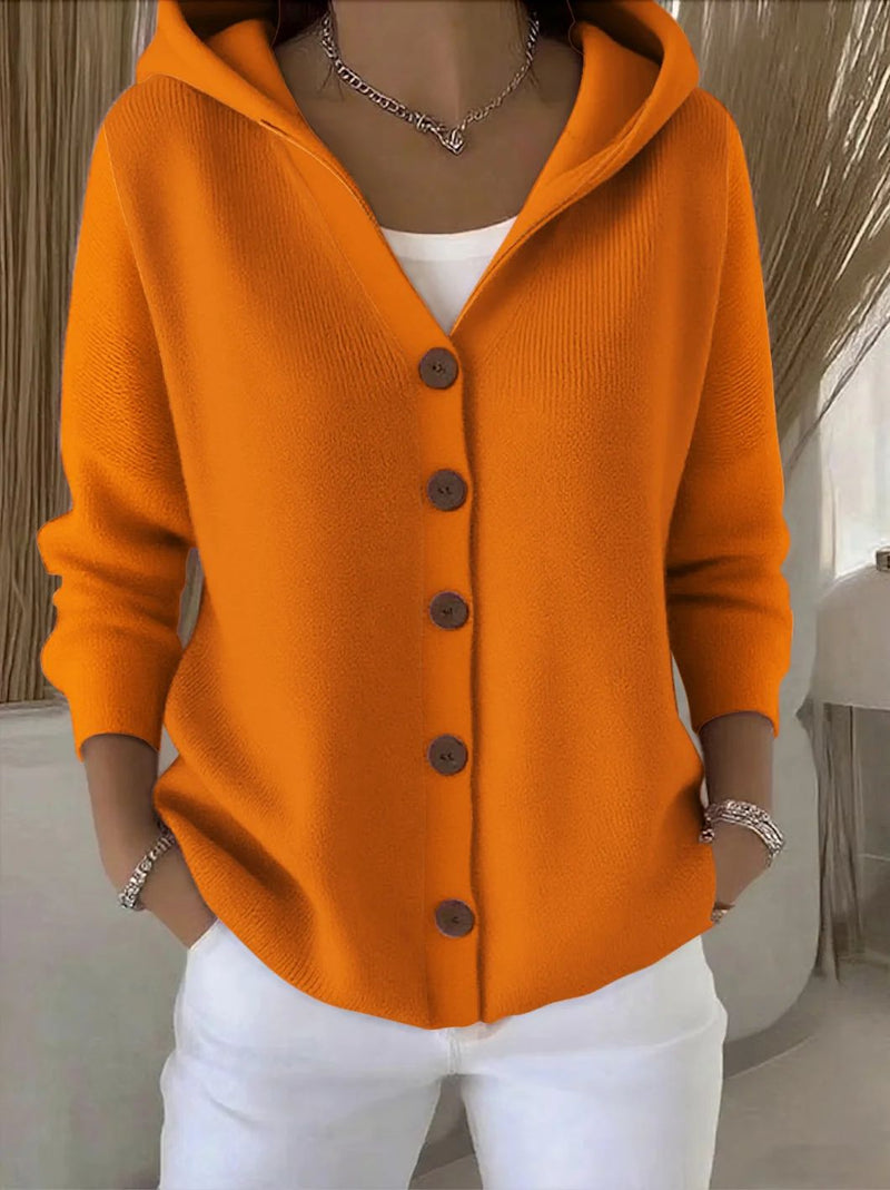 women's hooded button cardigan, view 12 - MRSLM