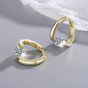 925 sterling silver crystal hoop earrings, view 5 - MRSLM